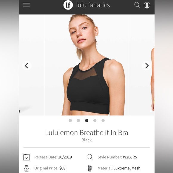 lululemon athletica Other - Lululemon Breathe it In Bra